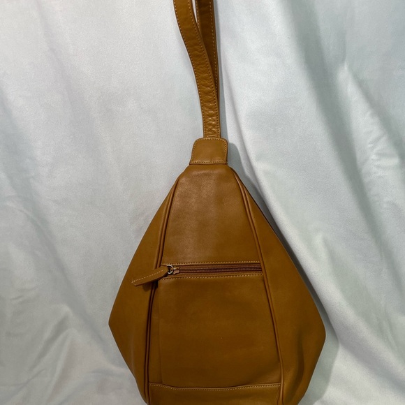 Tignanello Caramel Leather Hobo Bag - Picture 7 of 10